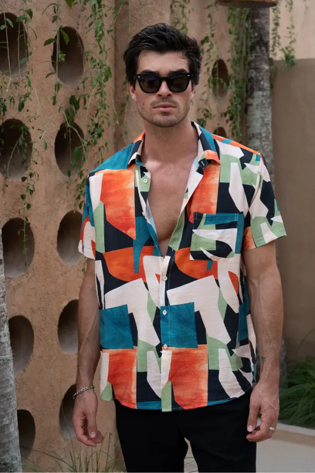 Runaway The Label Shirts NATHAN SHIRT Regio Print 8211 Men