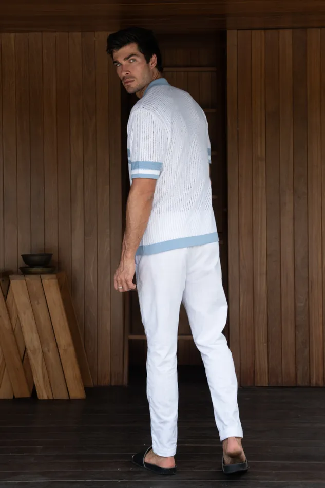 Runaway The Label Shirts OWEN SHIRT Whiteblue 8211 Men