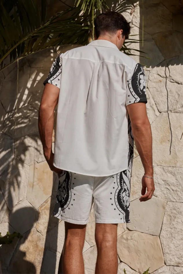 Runaway The Label Shorts WESTERN SHORT Whiteblack 8211 Men
