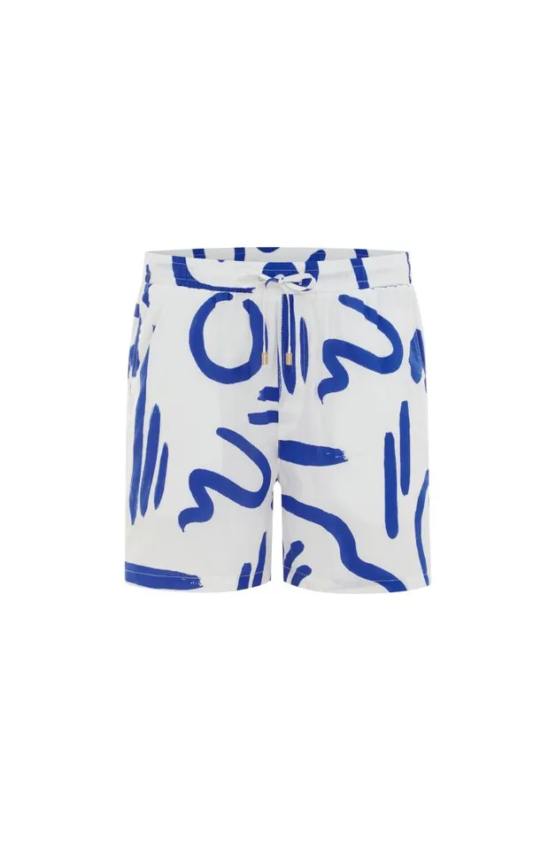 Runaway The Label Shorts YORK SHORT Whiteblue 8211 Men