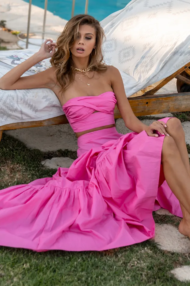 Runaway The Label Skirts Ayla Maxi Skirt Pink 8211 Women Runaway The Label Skirts Ayla Maxi Skirt Pink 8211 Women