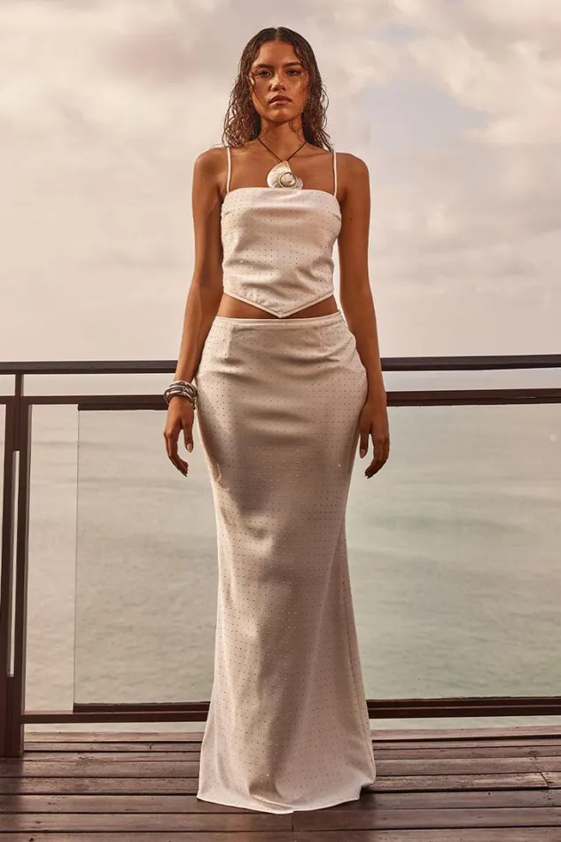 Runaway The Label Skirts KALINA MAXI SKIRT White 8211 Women