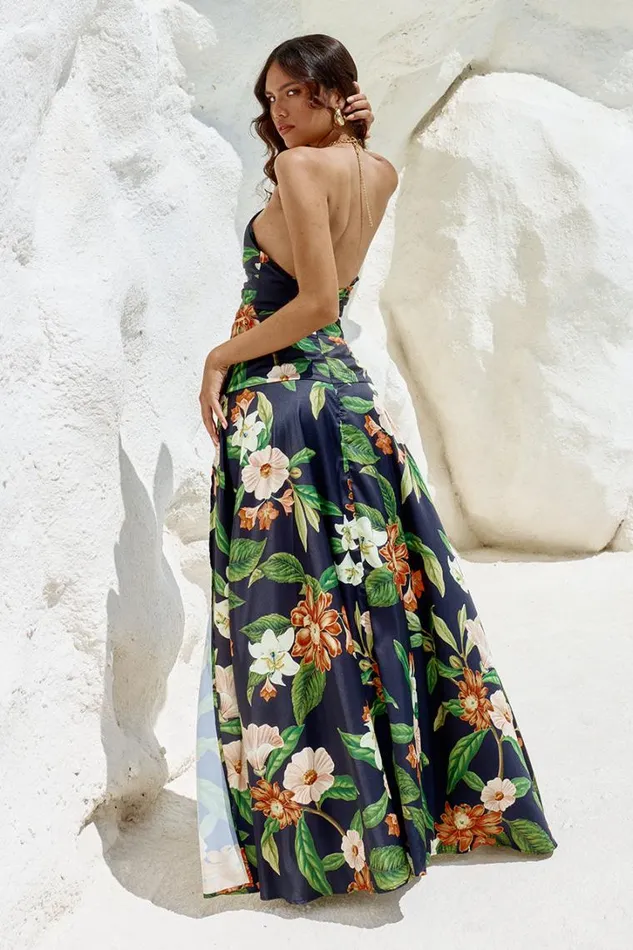 Runaway The Label Skirts MAIORI MAXI SKIRT Black Floral 8211 Women
