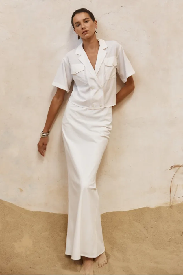 Runaway The Label Skirts VERONA MAXI SKIRT White 8211 Women