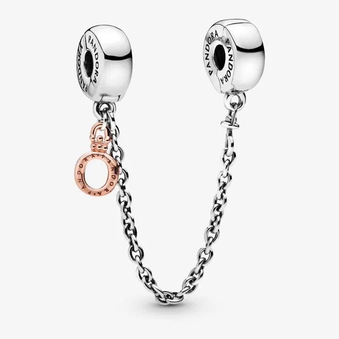 Safety Chains Women Pandora Dangling Crown O Safety Chain Charm