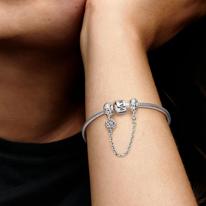 Safety Chains Women Pandora Heart Family Tree Safety Chain Charm