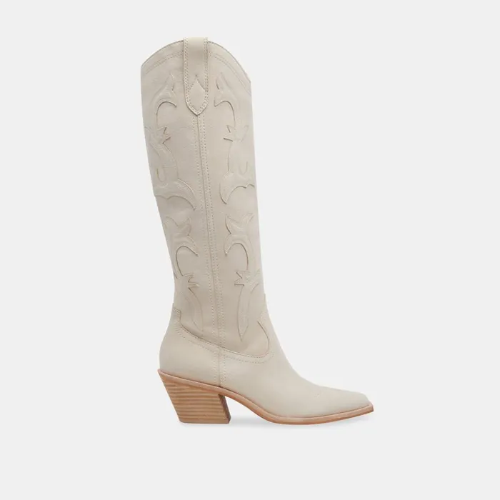 Samare Boots Ivory Nubuck Women Dolce Vita Boots and Booties
