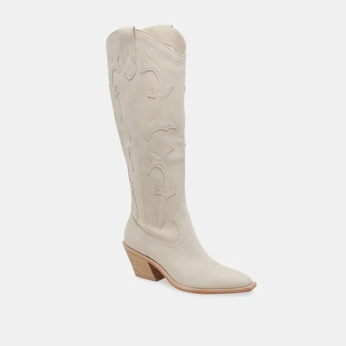 Samare Boots Ivory Nubuck Women Dolce Vita Boots and Booties