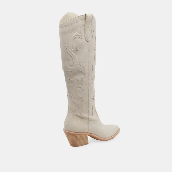 Samare Boots Ivory Nubuck Women Dolce Vita Boots and Booties