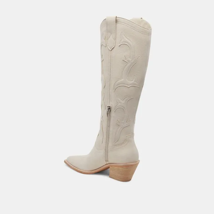 Samare Boots Ivory Nubuck Women Dolce Vita Boots and Booties