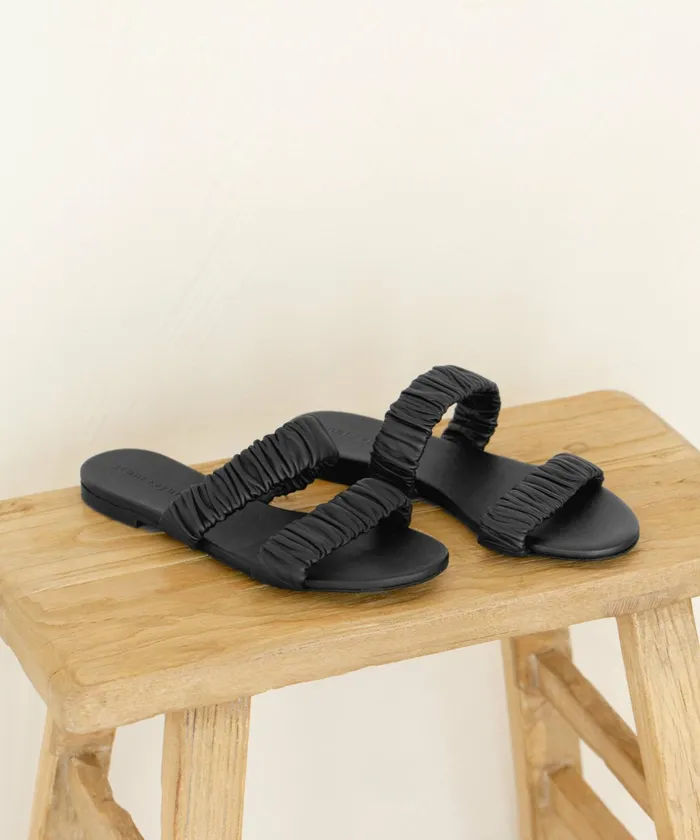 Sandals and Slides Women Jenni Kayne Leather Dune Sandal Black