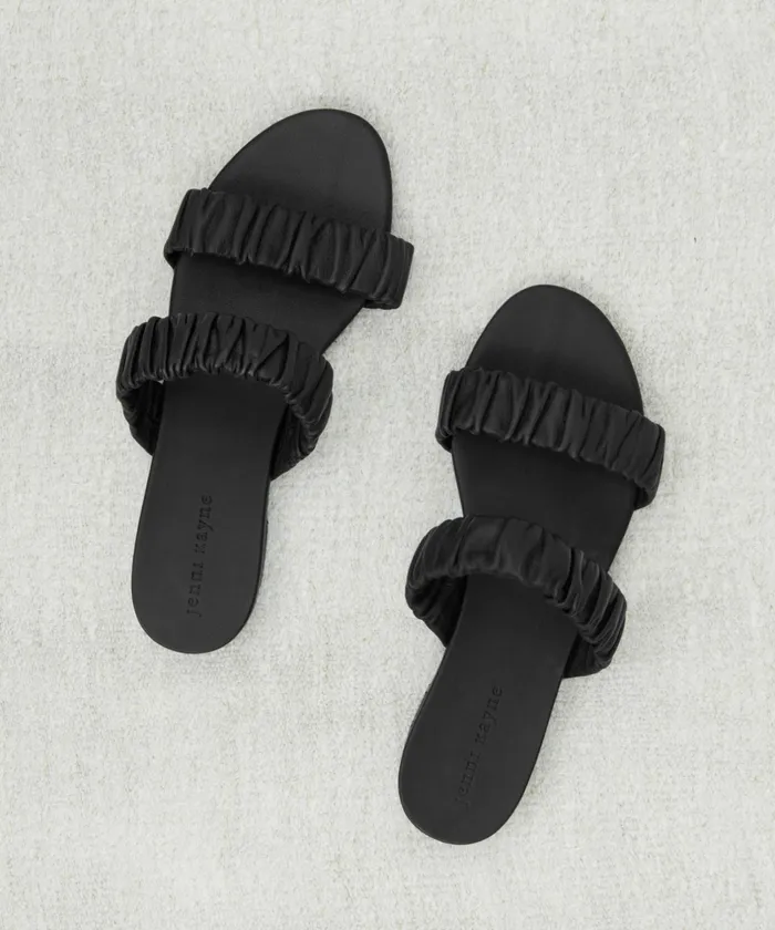 Sandals and Slides Women Jenni Kayne Leather Dune Sandal Black