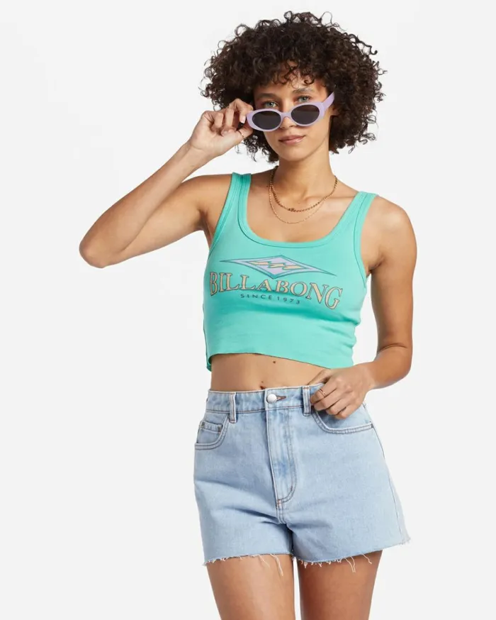 Search For Stoke TShirt Bright Lagoon Women Billabong Graphic Tees and Tanks