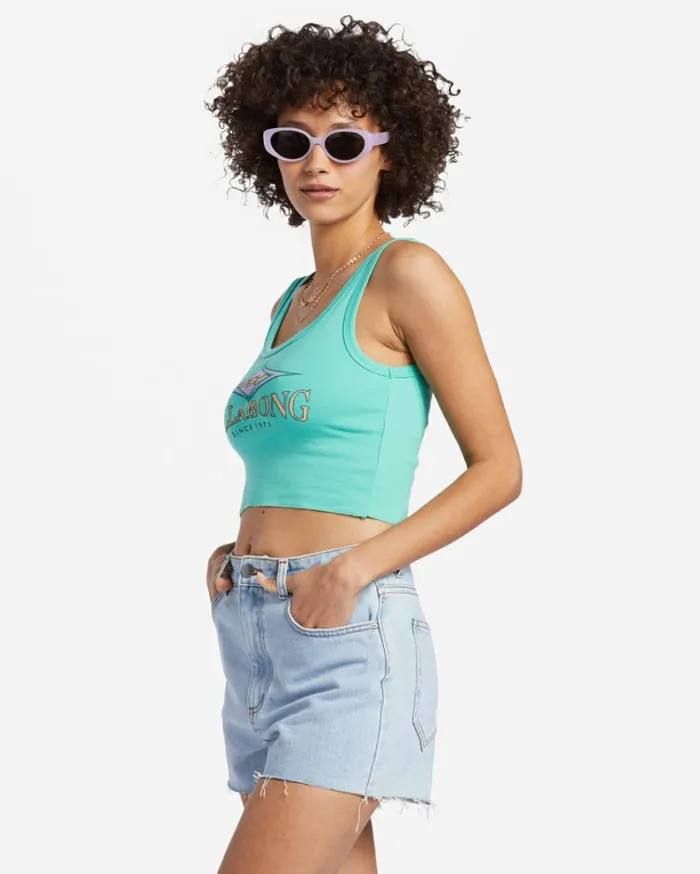 Search For Stoke TShirt Bright Lagoon Women Billabong Graphic Tees and Tanks