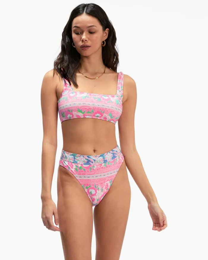 Secret Paradise Tank Bikini Top Multi Women Billabong Bikini Tops