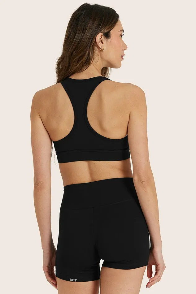 SET ACTIVE Activewear FORMCLOUD CLOUD STAPLE BRA 8211 ONYX 8211 Women