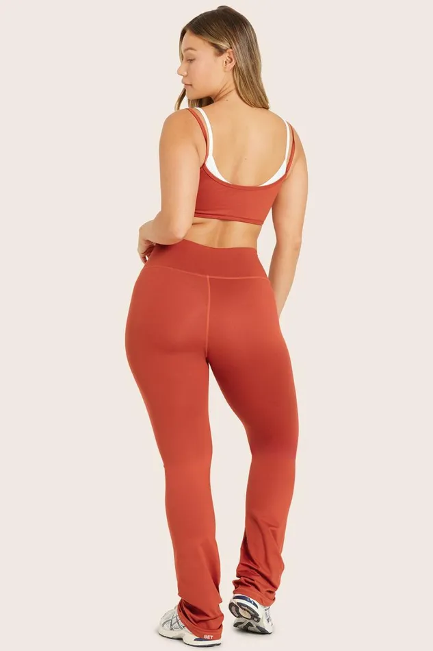 SET ACTIVE Activewear FORMCLOUD CLOUD STRAIGHT LEGGINGS 8211 CAYENNE 8211 Women