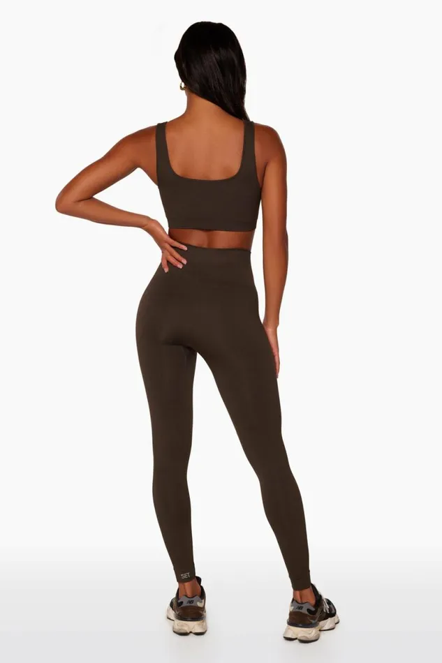 SET ACTIVE Activewear SCULPTFLEX POWER LEGGINGS 8211 ESPRESSO 8211 Women
