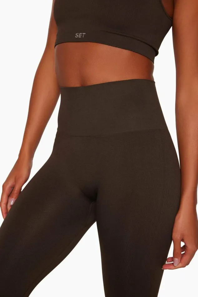 SET ACTIVE Activewear SCULPTFLEX POWER LEGGINGS 8211 ESPRESSO 8211 Women
