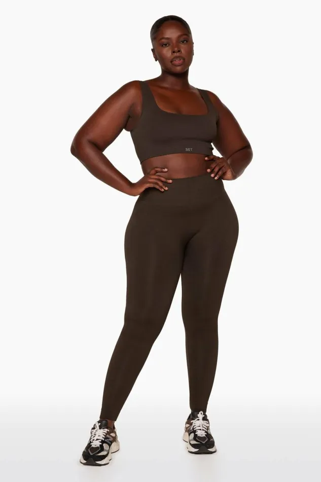 SET ACTIVE Activewear SCULPTFLEX POWER LEGGINGS 8211 ESPRESSO 8211 Women
