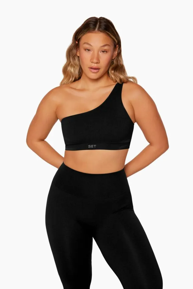 SET ACTIVE Activewear SCULPTFLEX POWER SHOULDER BRA 8211 ONYX 8211 Women