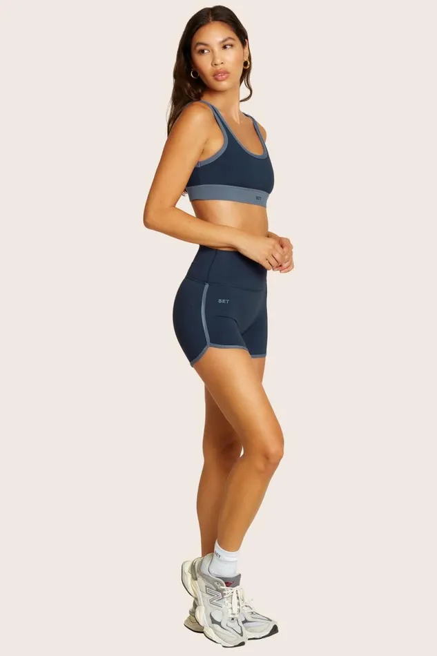 SET ACTIVE Bike Shorts SPORTBODY SPORTY STRIPE SHORTS 8211 HARBOR 8211 Women
