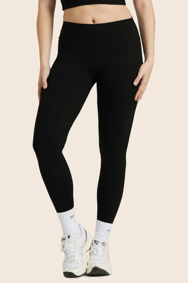 SET ACTIVE Bottoms FORMCLOUD CLOUD MIDRISE LEGGINGS 8211 ONYX 8211 Women