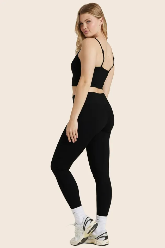 SET ACTIVE Bottoms FORMCLOUD CLOUD MIDRISE LEGGINGS 8211 ONYX 8211 Women