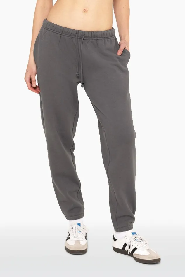SET ACTIVE Bottoms HEAVYWEIGHT SWEATS DRAWSTRING SWEATPANTS 8211 GRAPHITE 8211 Women