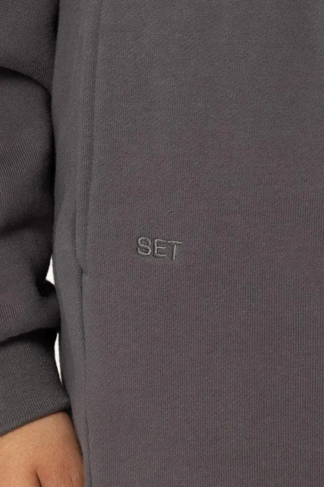 SET ACTIVE Bottoms HEAVYWEIGHT SWEATS DRAWSTRING SWEATPANTS 8211 GRAPHITE 8211 Women