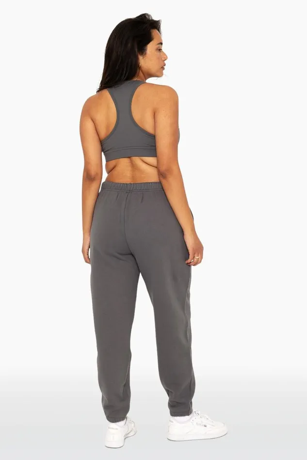 SET ACTIVE Bottoms HEAVYWEIGHT SWEATS DRAWSTRING SWEATPANTS 8211 GRAPHITE 8211 Women