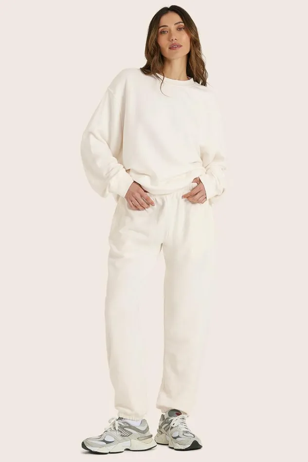 SET ACTIVE Bottoms LIGHTWEIGHT SWEATS CLASSIC POCKET SWEATPANTS 8211 BLANC 8211 Women