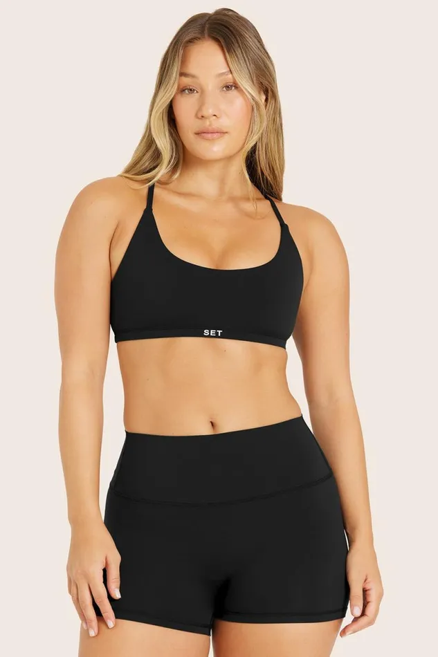 SET ACTIVE Bras AIRLUXE BREATHE Y STRAP BRA 8211 ONYX 8211 Women