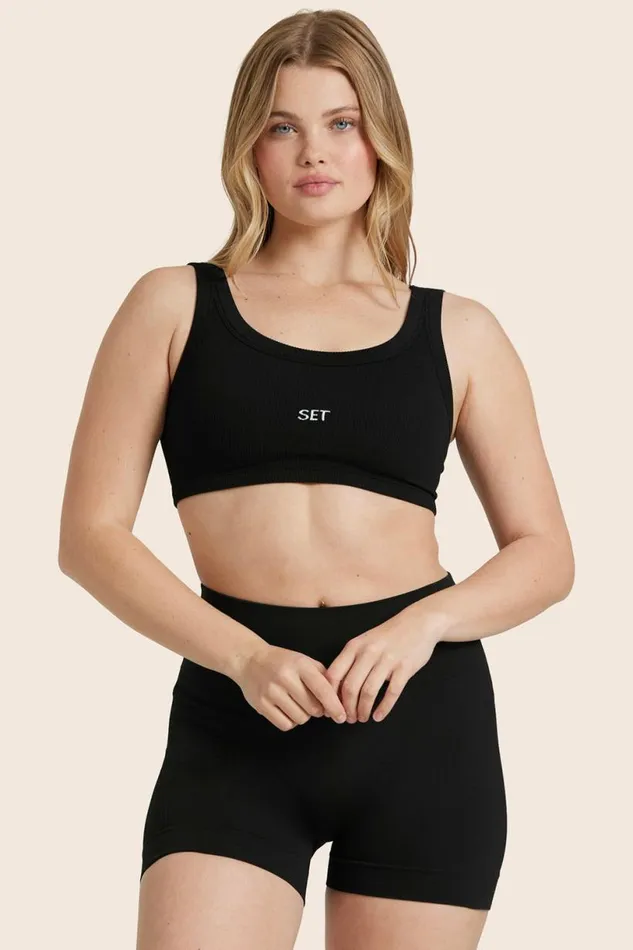 SET ACTIVE Bras Tops SCULPTFLEX POWER HOLD BRA 8211 ONYX 8211 Women