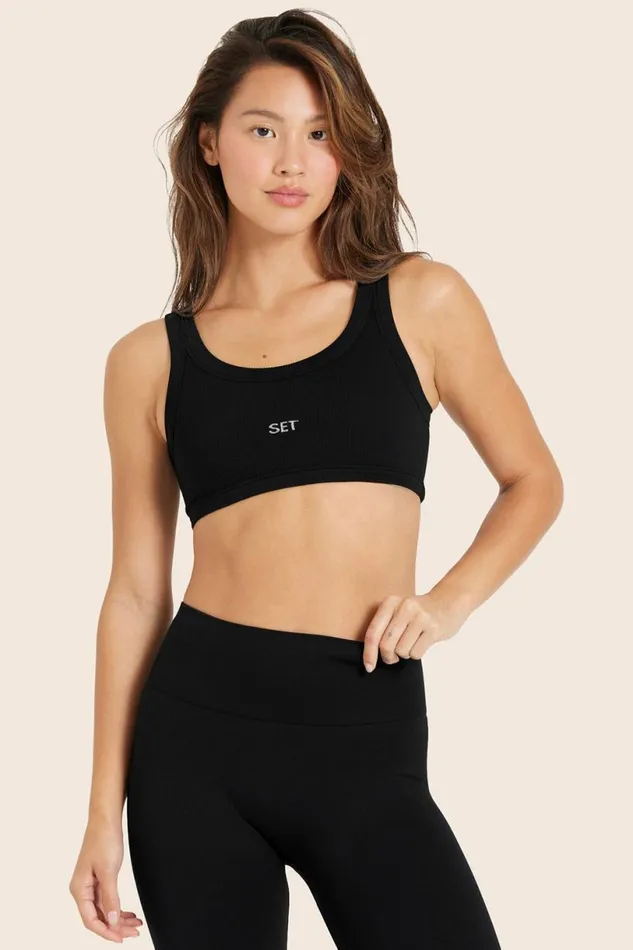 SET ACTIVE Bras Tops SCULPTFLEX POWER HOLD BRA 8211 ONYX 8211 Women