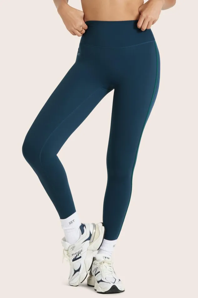 SET ACTIVE Leggings SPORTBODY SPORTY STRIPE LEGGINGS 8211 BERMUDA 8211 Women
