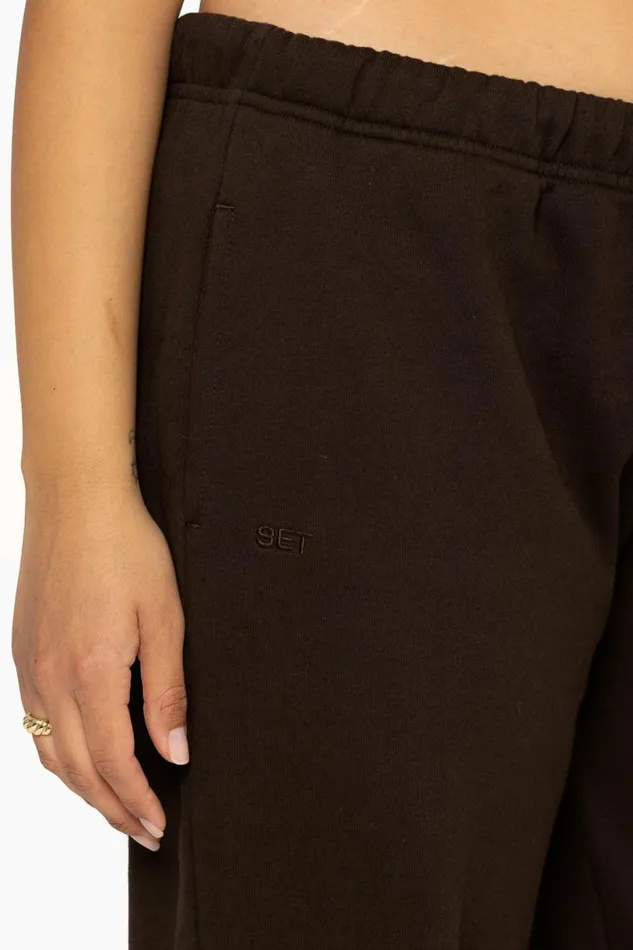 SET ACTIVE Sweats HEAVYWEIGHT SWEATS DRAWSTRING SWEATPANTS 8211 ESPRESSO 8211 Women