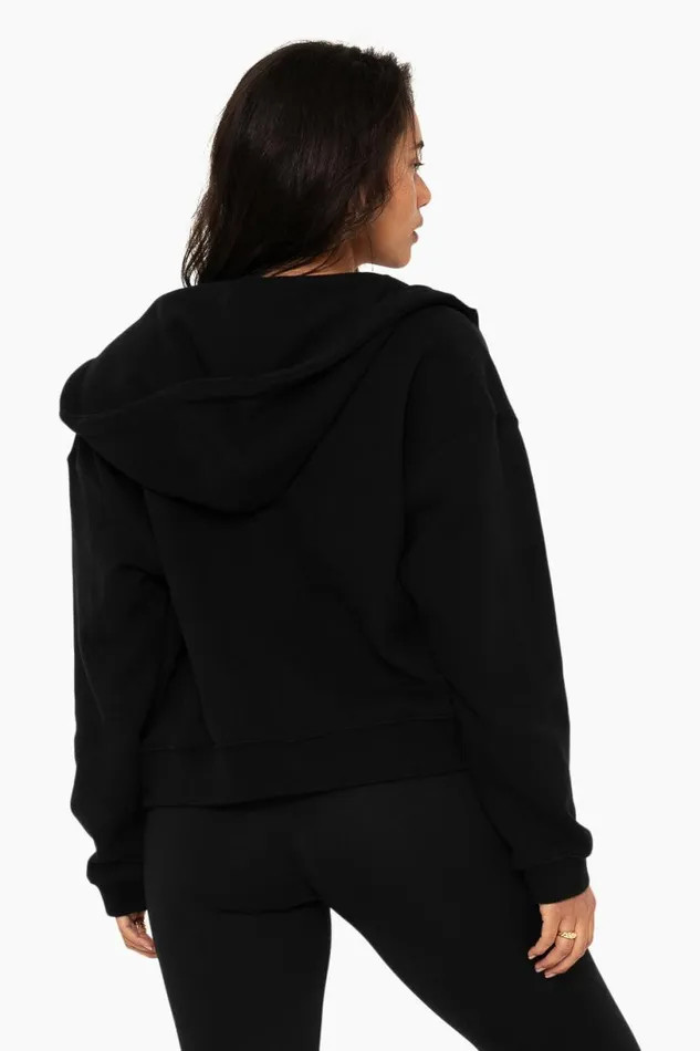 SET ACTIVE Sweats HEAVYWEIGHT SWEATS ZIP HOODIE 8211 ONYX 8211 Women