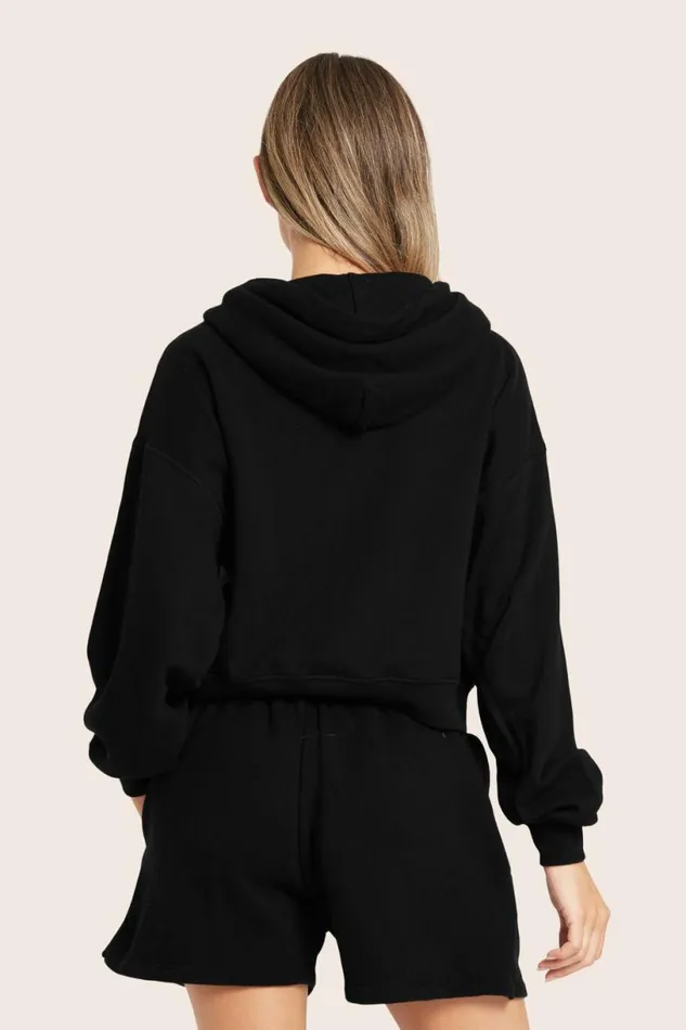 SET ACTIVE Tops LIGHTWEIGHT SWEATS CLASSIC ZIP HOODIE 8211 ONYX 8211 Women