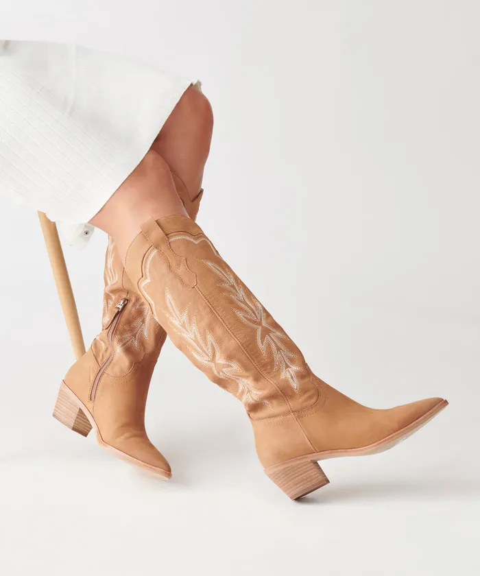 Shiren Boots Whiskey Nubuck Women Dolce Vita Boots and Booties