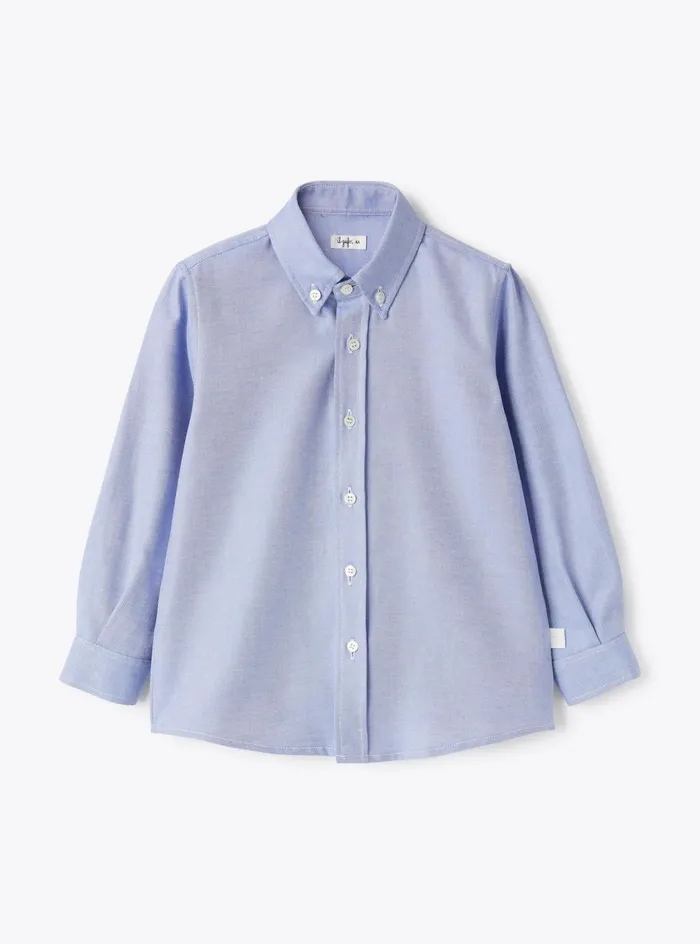 Shirts Boy 216 Il Gufo Oxford Cotton Shirt
