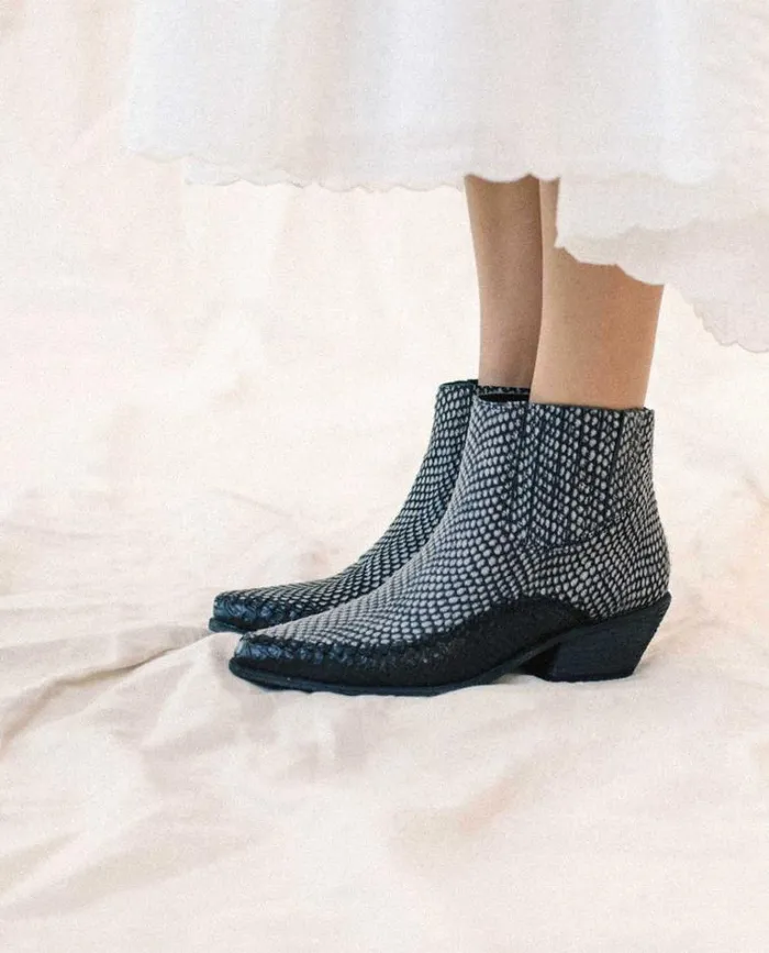 Shoes Women039s The Great The Cowboy Boot Blackwhite Polka Dot