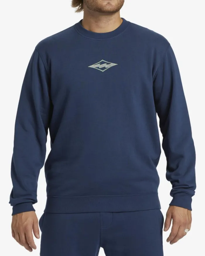 Shorebird Crew Sweatshirt Dark Blue Men Billabong Hoodies and Fleece