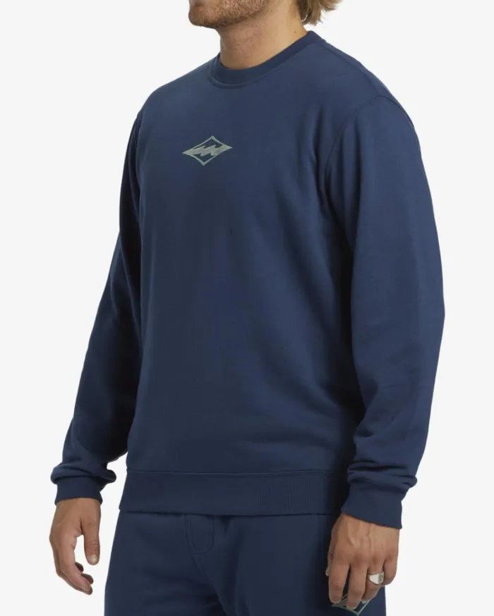 Shorebird Crew Sweatshirt Dark Blue Men Billabong Hoodies and Fleece