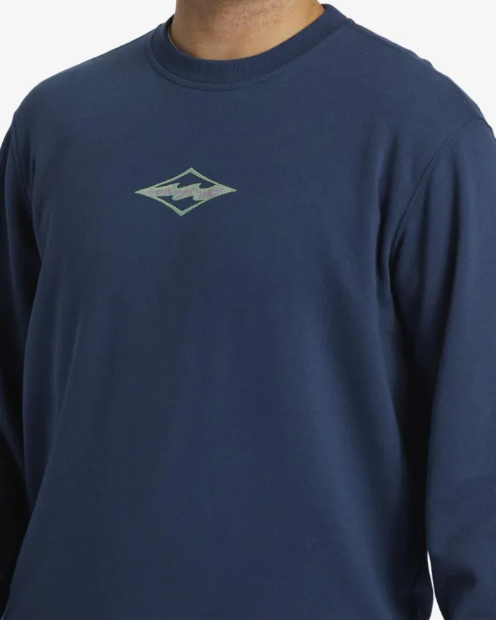 Shorebird Crew Sweatshirt Dark Blue Men Billabong Hoodies and Fleece