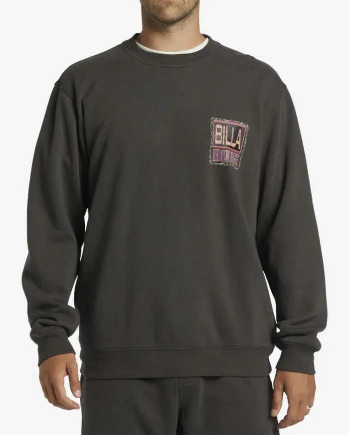 Shorebird Crew Sweatshirt Raven Men Billabong Hoodies and Fleece