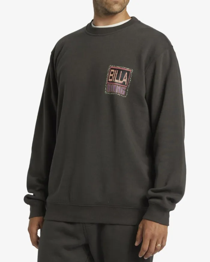 Shorebird Crew Sweatshirt Raven Men Billabong Hoodies and Fleece