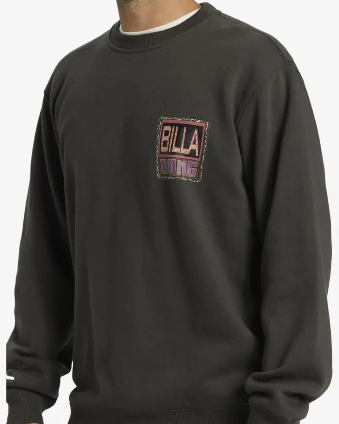 Shorebird Crew Sweatshirt Raven Men Billabong Hoodies and Fleece