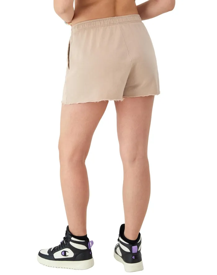 Shorts Vintage Wash C Logo 3034 Comfort Wash Champagne Frost Women Champion Shorts