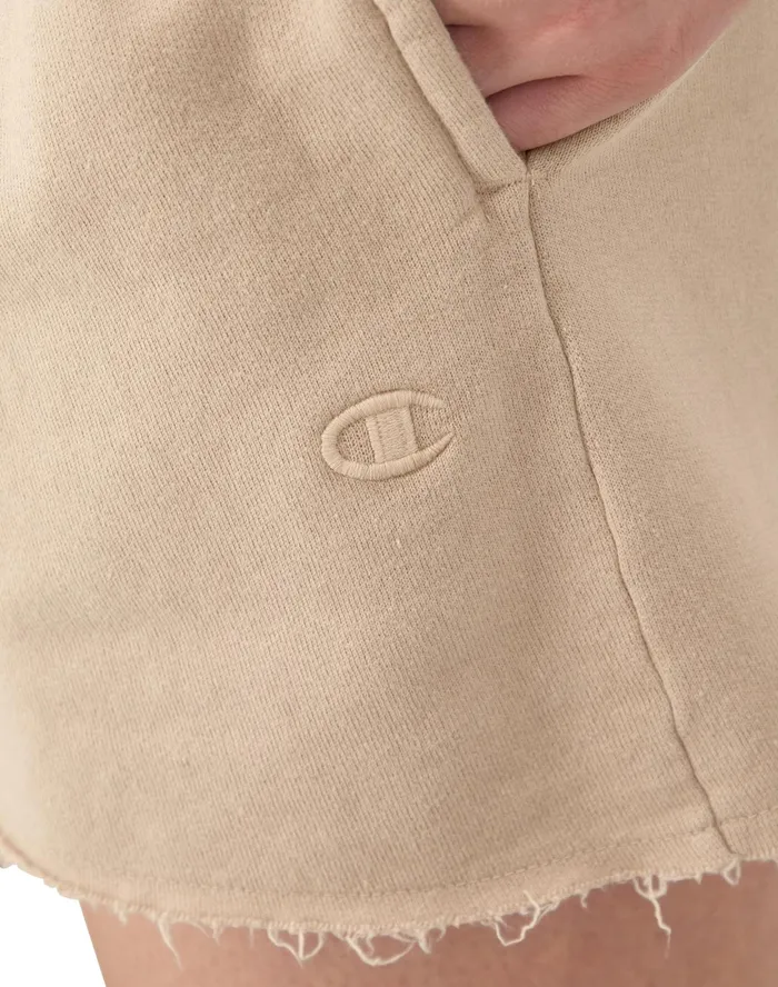 Shorts Vintage Wash C Logo 3034 Comfort Wash Champagne Frost Women Champion Shorts